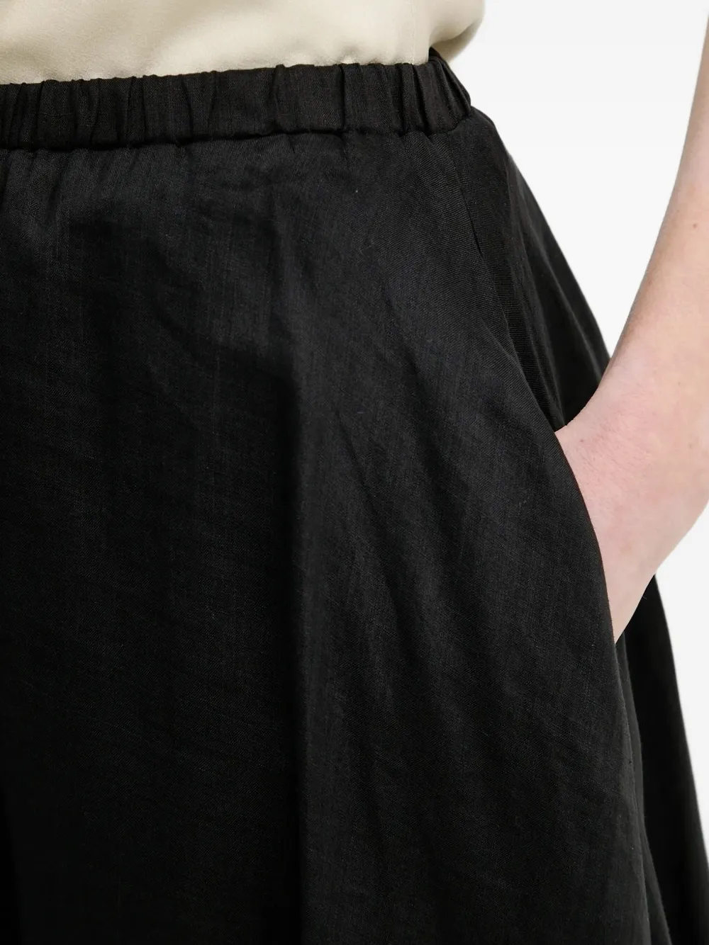 Isabelle Blanche A-line Skirt In Black