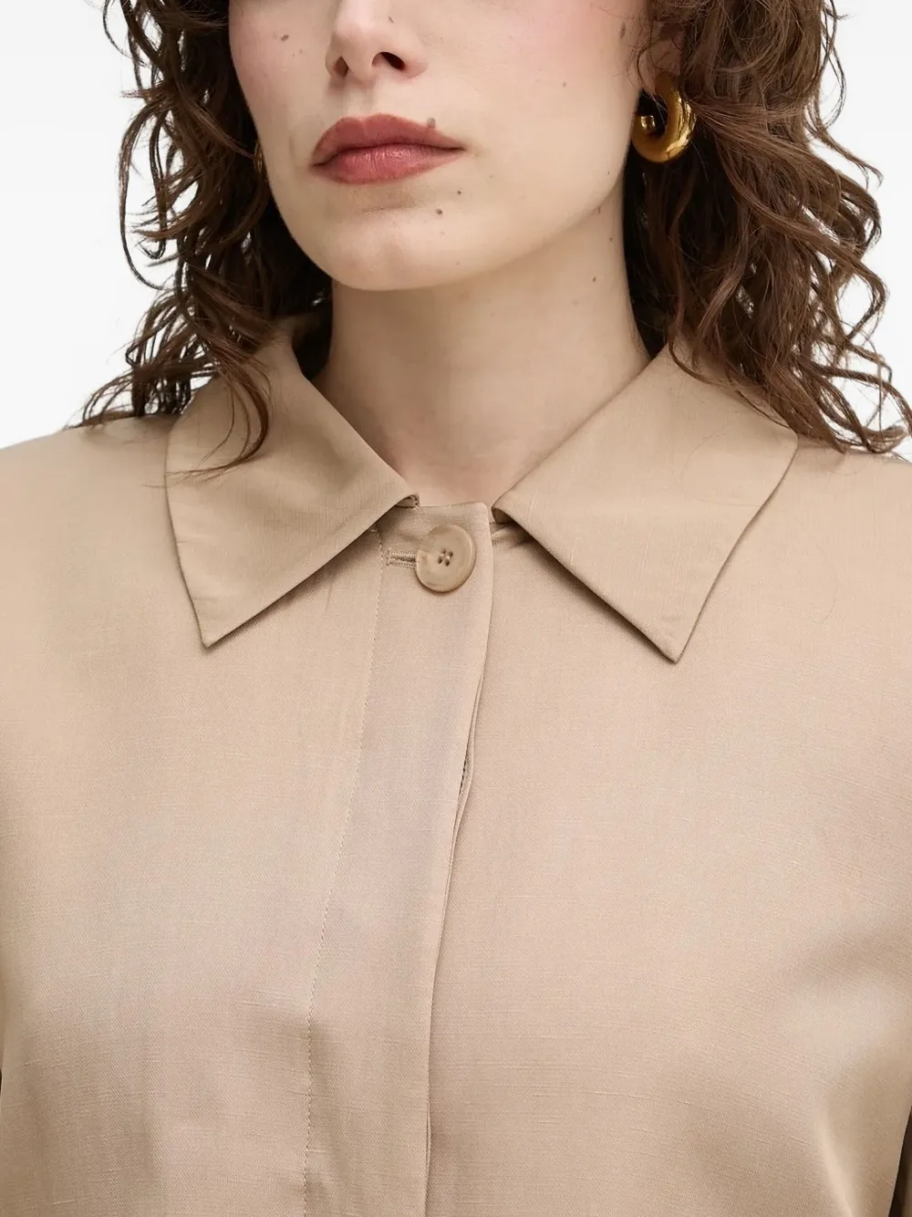 Isabelle Blanche Cropped Jacket In Brown