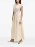 Isabelle Blanche belted maxi dress - Neutrals