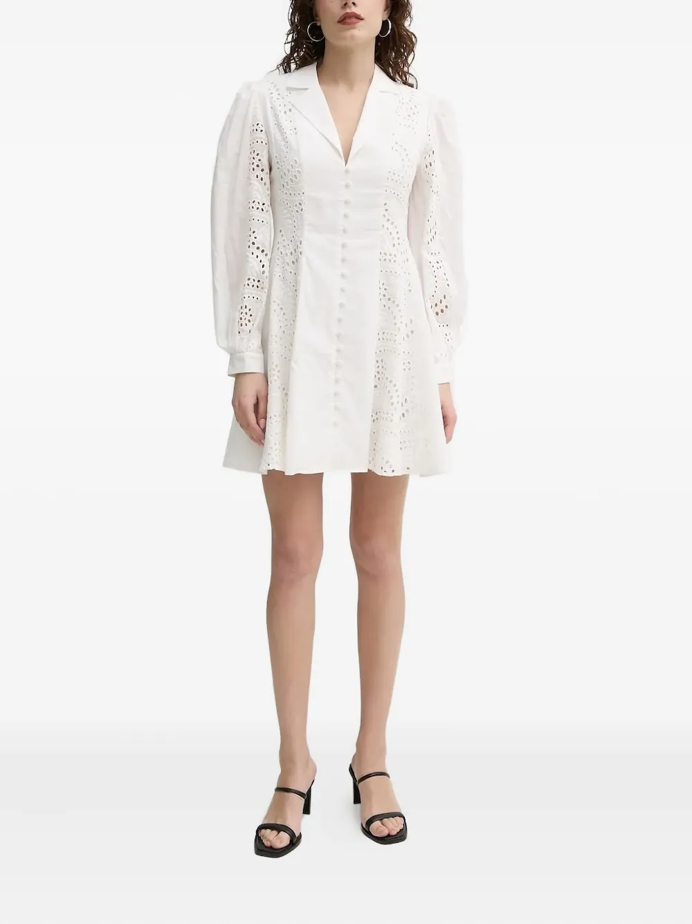 Isabelle Blanche cotton midi dress Wit
