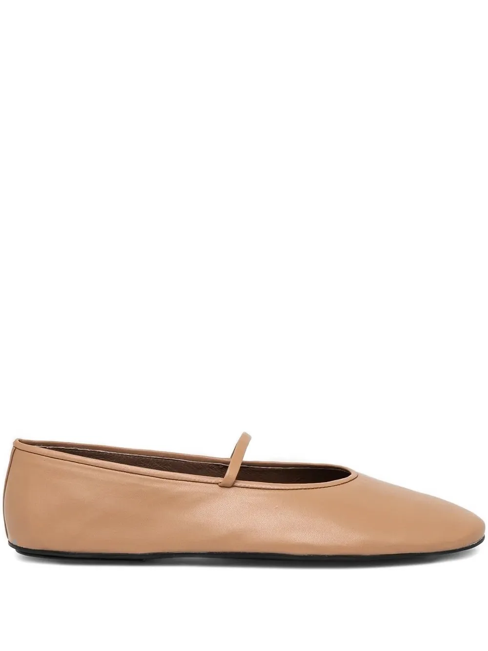 Jeffrey Campbell Leather Ballet Flats In Brown