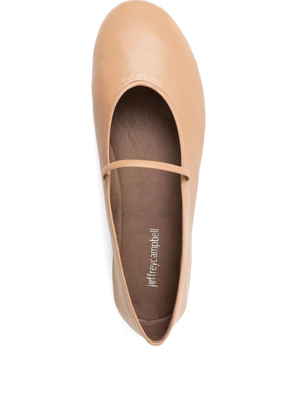 Jeffrey Campbell Leather Ballet Flats In Brown