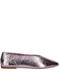 Jeffrey Campbell metallic-effect leather ballet flats - Purple
