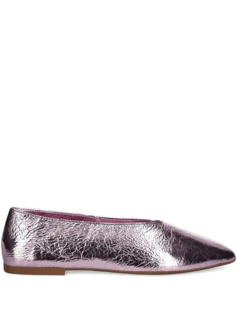 Jeffrey Campbell metallic-effect leather ballet flats