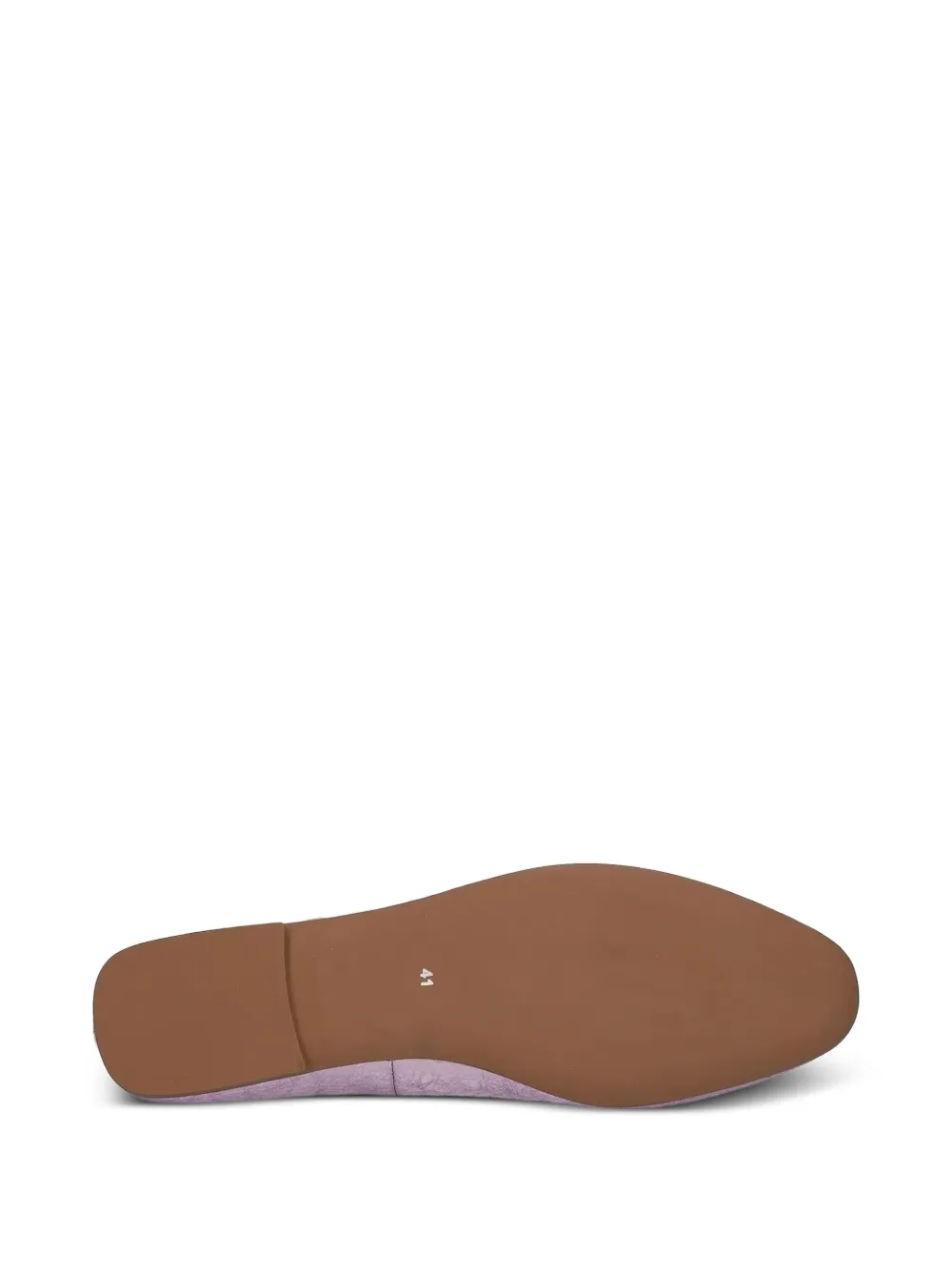 Jeffrey Campbell Leren ballerina's met metallic-effect Paars