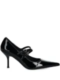 Jeffrey Campbell 80mm pointed-toe buckle pumps - Black