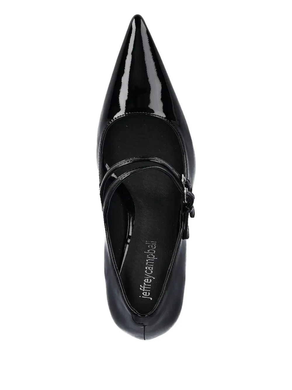 Jeffrey Campbell 80mm Pointed-toe Buckle Pumps In Black