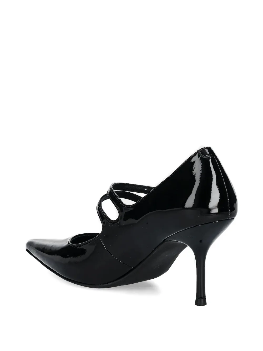 Jeffrey Campbell 80mm Pointed-toe Buckle Pumps In Black