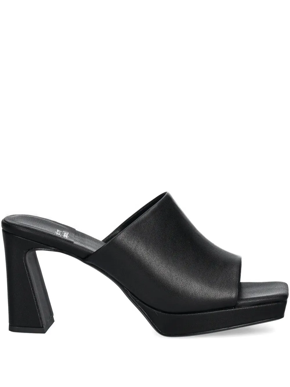 Jeffrey Campbell Square-toe Block-heel Sandals In Black