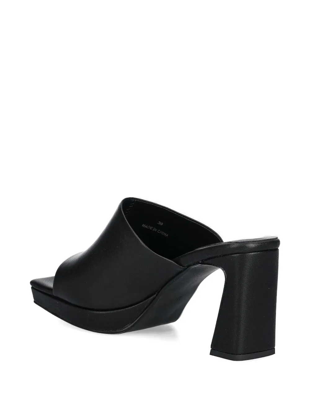 Jeffrey Campbell Square-toe Block-heel Sandals In Black