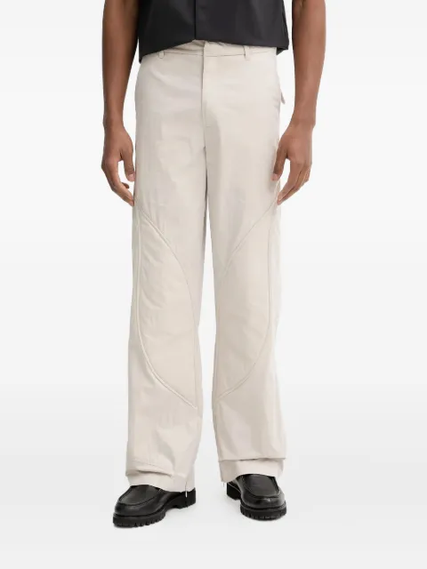 HELIOT EMIL curved-panel trousers