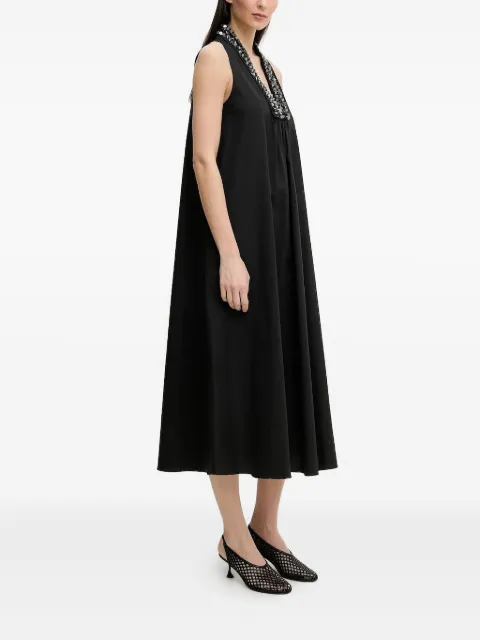 Isabelle Blanche sequin-embellished sleeveless midi dress