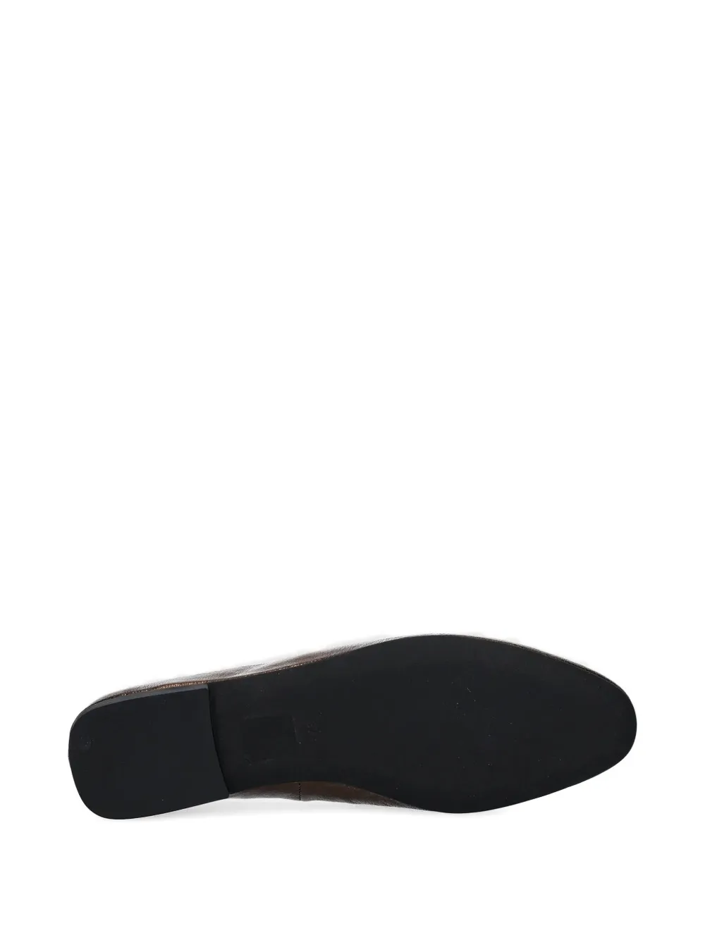 Jeffrey Campbell Fathom Metallic-leather Ballet Flats In Brown