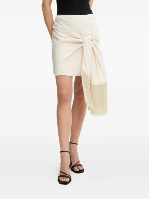 Isabelle Blanche tie-front mini skirt