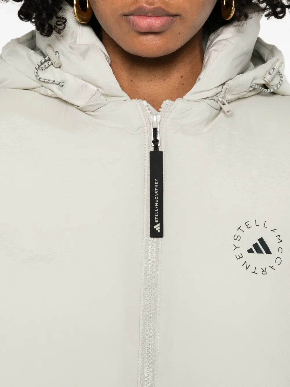 adidas by Stella McCartney Bodywarmer met capuchon Beige