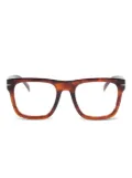 Eyewear by David Beckham square-frame glasses - Brown
