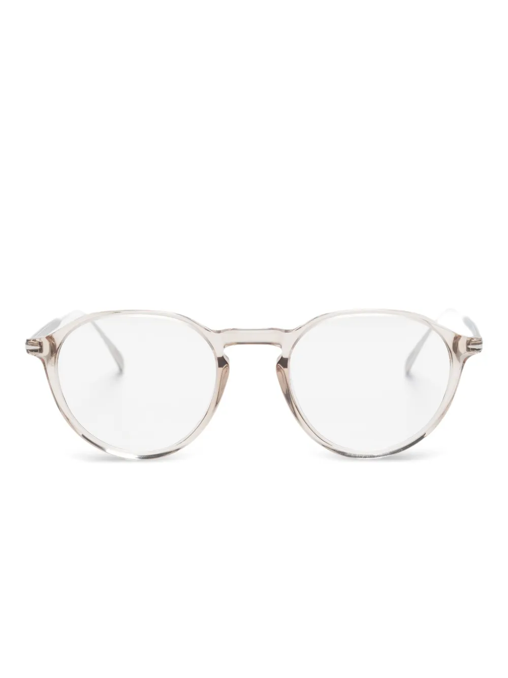 Eyewear by David Beckham ラウンド眼鏡フレーム - ホワイト Eyewear by David Beckham ラウンド眼鏡フレーム - ホワイト