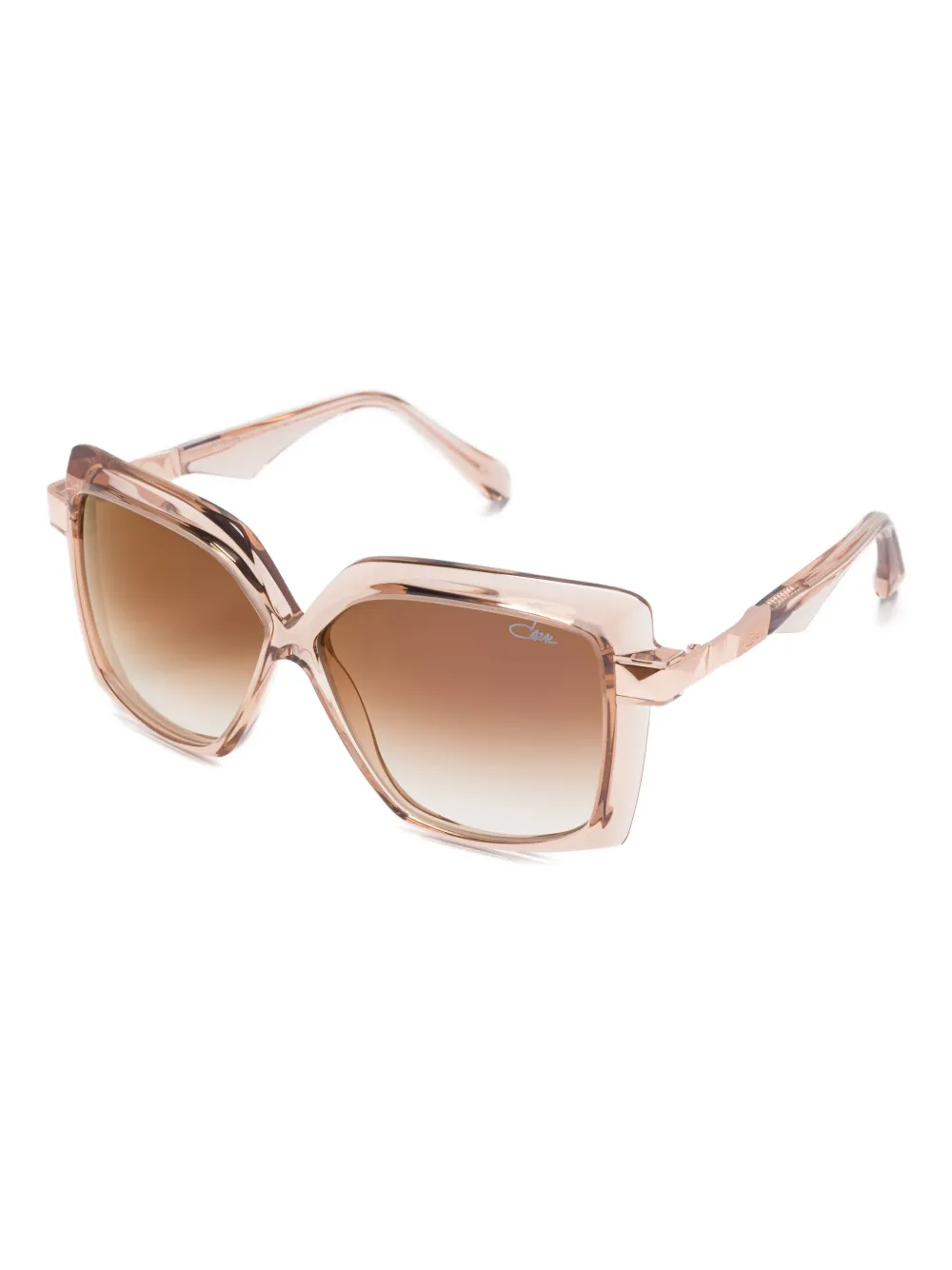 Cazal Zonnebril met geometrisch montuur Beige