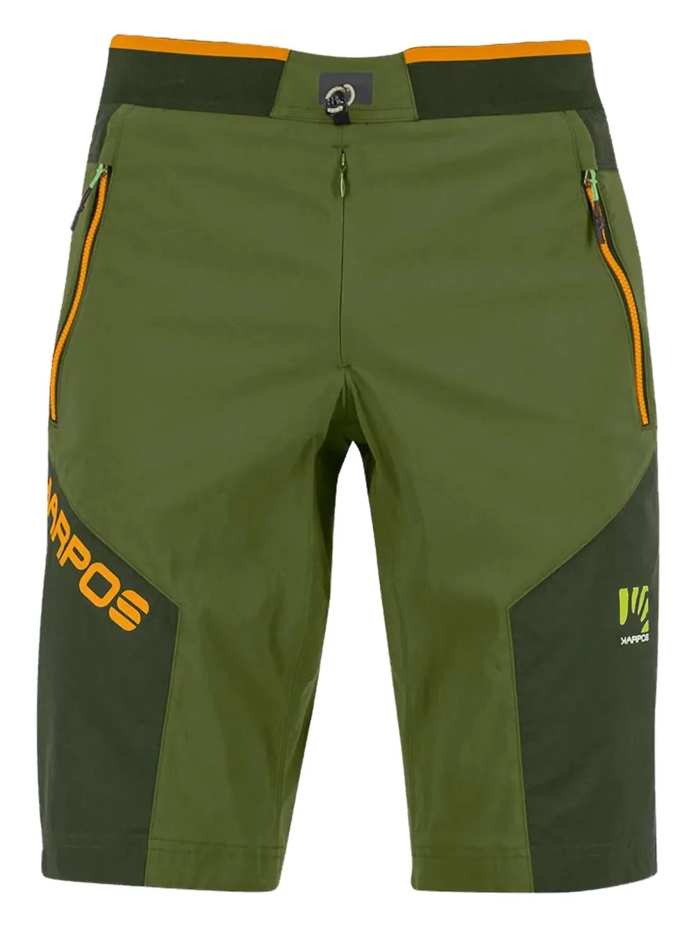 KARPOS Shorts met vlakken Groen