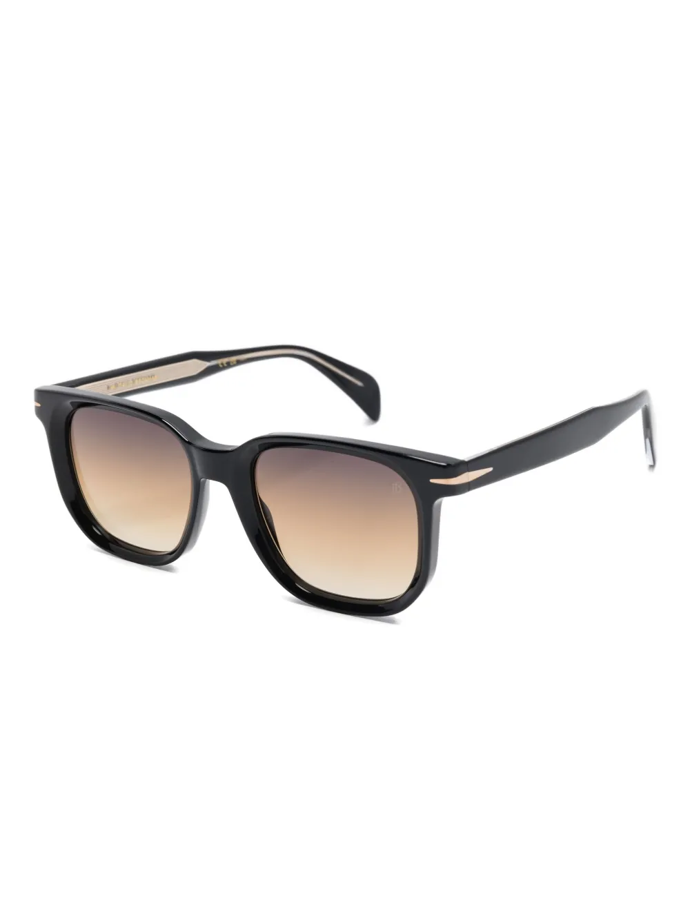 Eyewear by David Beckham Zonnebril met vierkant montuur Zwart