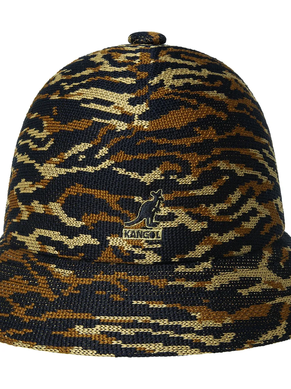 Kangol Vissershoed met tijgerpatroon Zwart