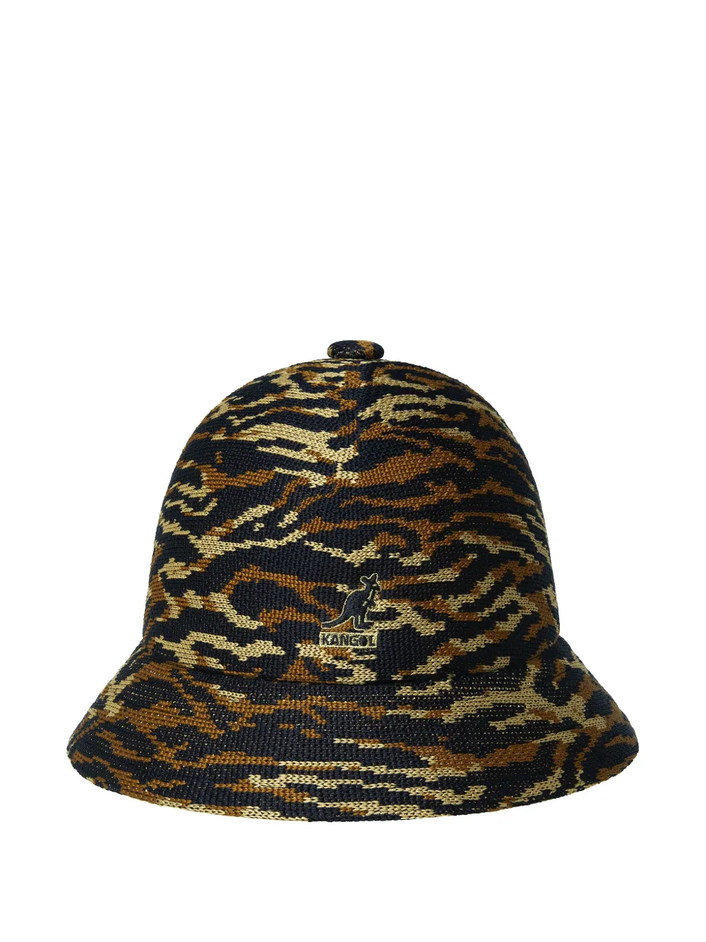 Kangol tiger-pattern bucket hat Zwart