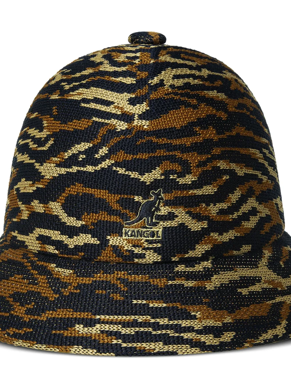 Kangol Vissershoed met tijgerpatroon - Zwart