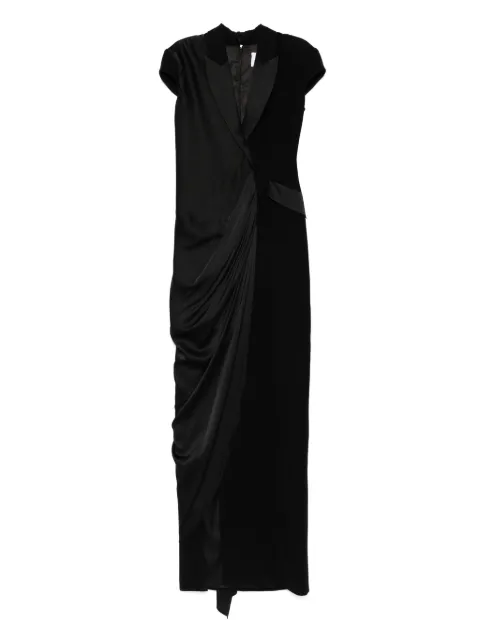 SILK LOVE & LACE silk v-neck dress