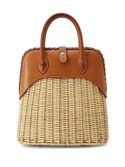 Hermès Pre-Owned 2018 Osier Wicker and Barenia Bolide Picnic 24 handbag