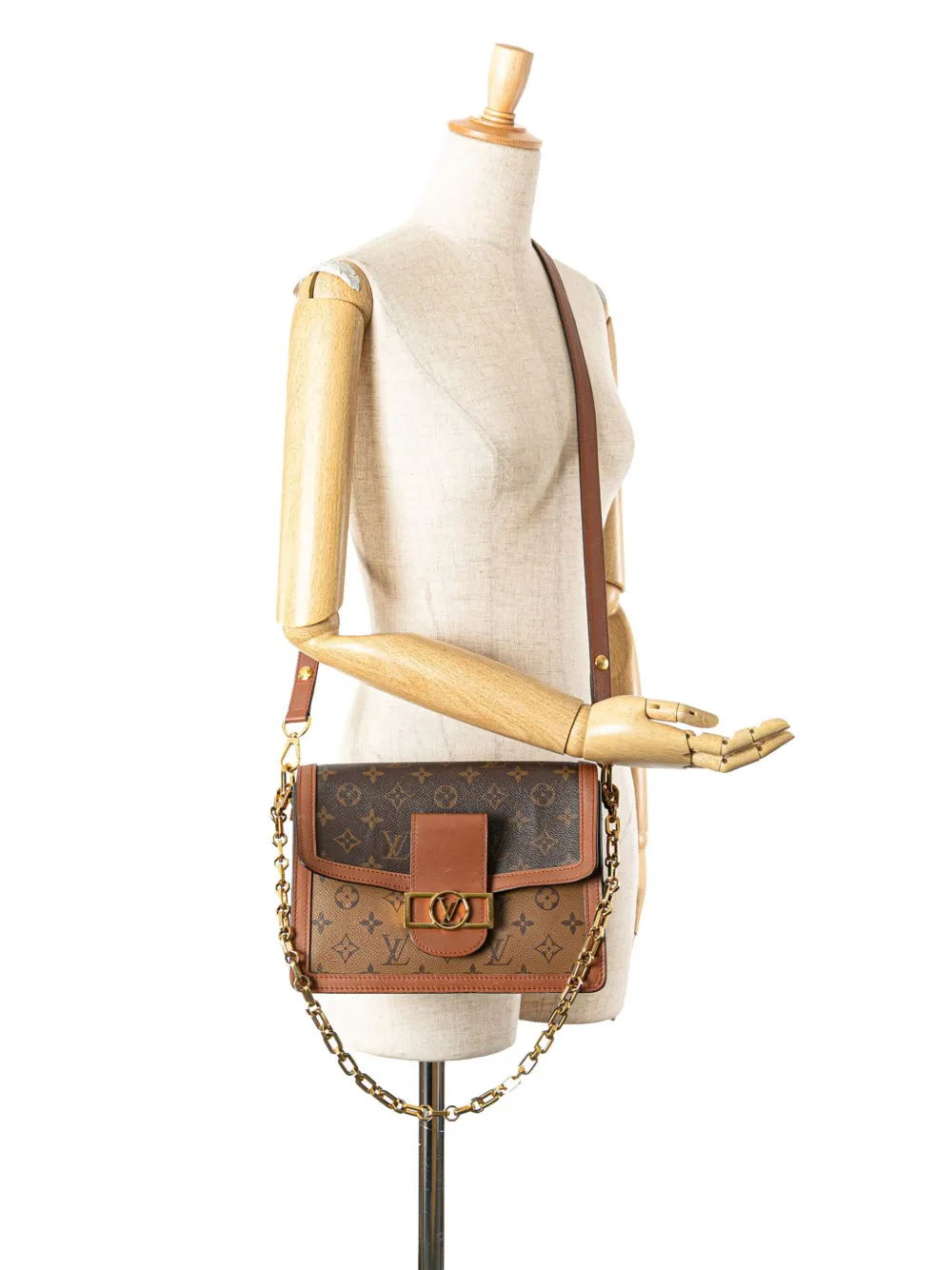 Louis Vuitton Pre-Owned 2020 Monogram Reverse Dauphine MM satchel | Pre-Owned | Image 2