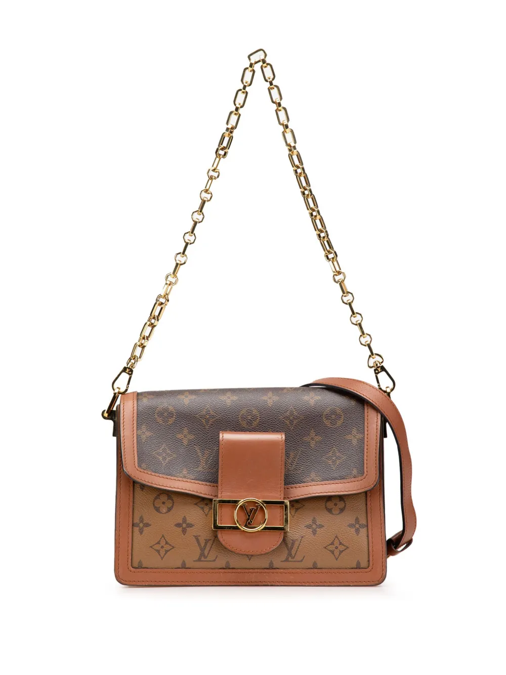 Louis Vuitton Pre-Owned 2020 Monogram Reverse Dauphine MM satchel | Brown | Image 1
