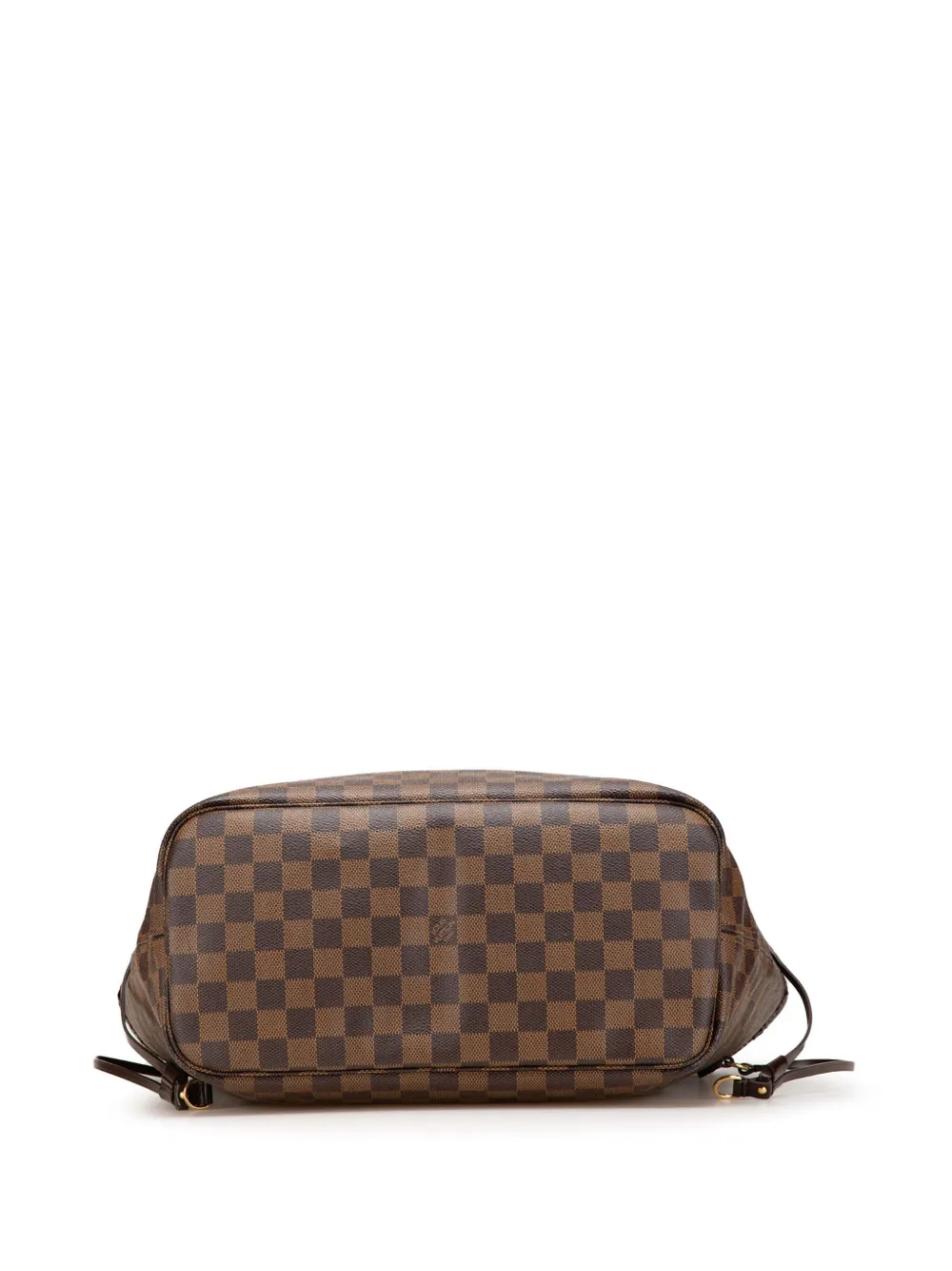 Pre-owned Louis Vuitton 2008 Damier Ebene Neverfull Mm Tote Bag In Brown