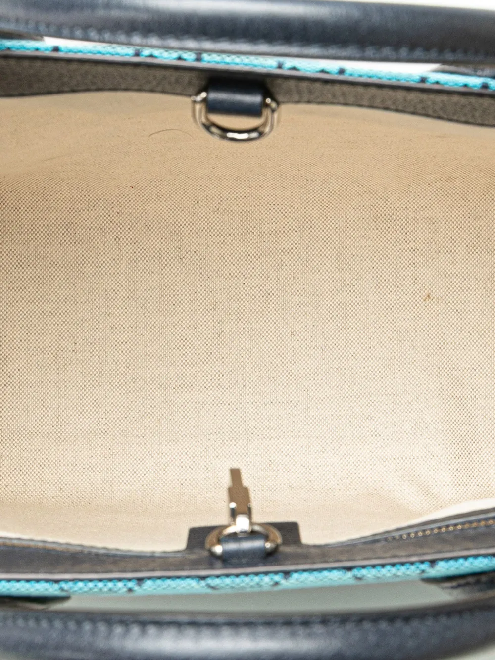 Pre-owned Gucci 2016-2024 Small Gg Canvas Interlocking G Tote Satchel
