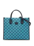 Gucci Pre-Owned 2016-2024 Small GG Canvas Interlocking G Tote satchel - Blue