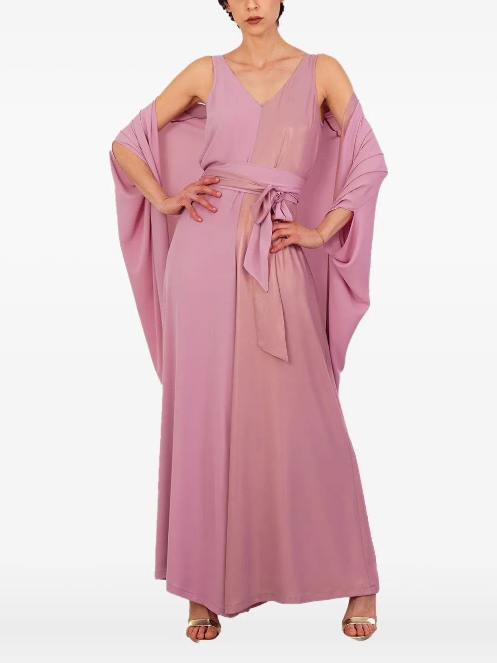 LE RJTANGE draped open jacket | Pink | Image 1