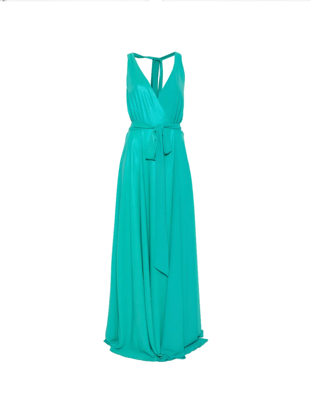 LE RJTANGE tie-waist maxi dress - Verde