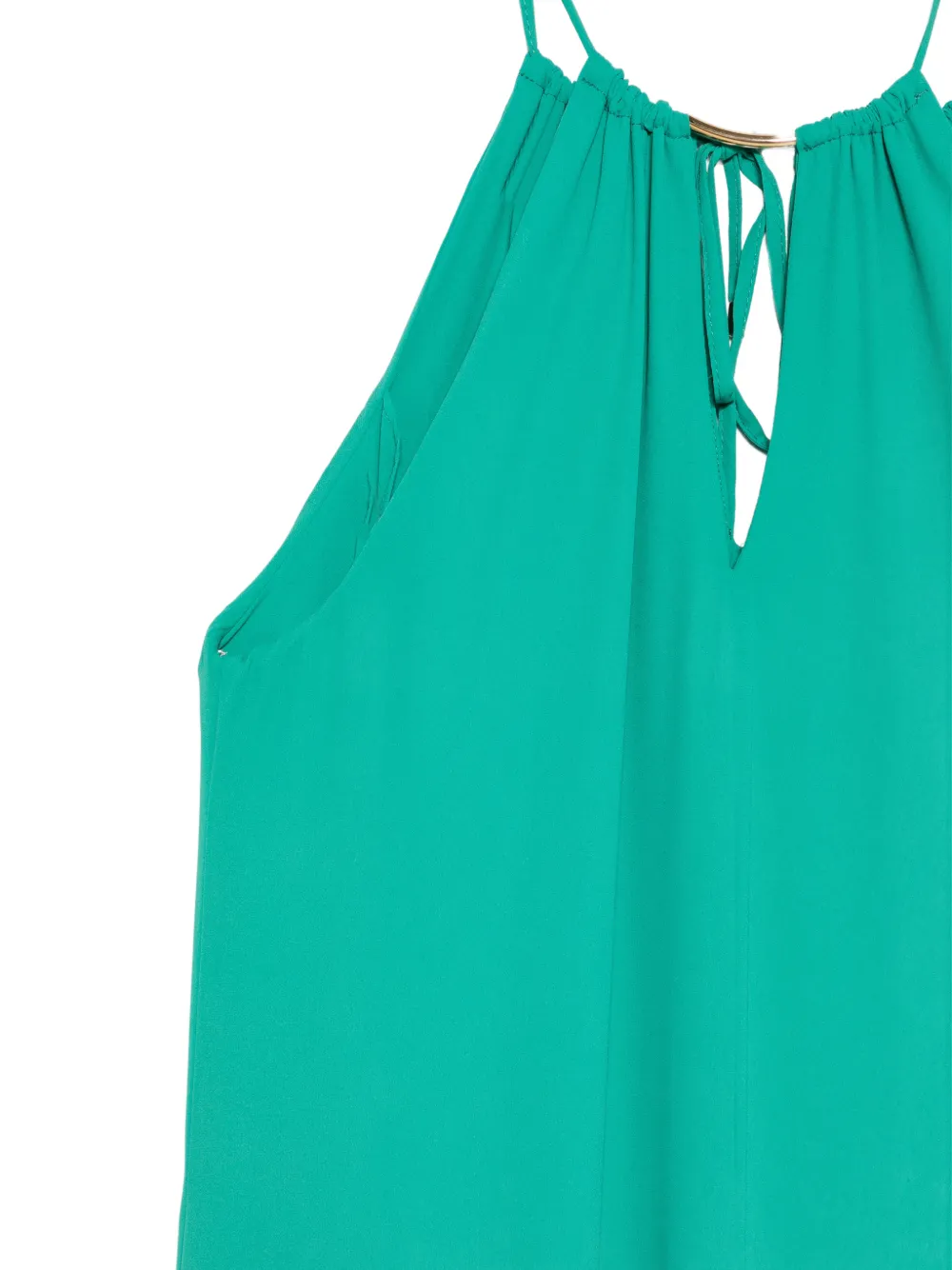 LE RJTANGE Asymmetrische midi-jurk met lange mouwen Groen