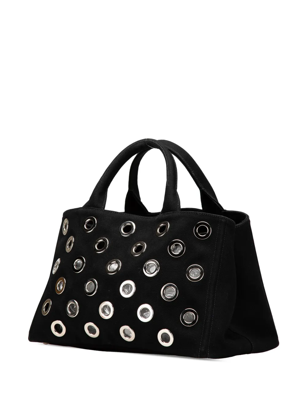 Pre-owned Prada 2013-2024 Canvas Canapa Grommet Satchel
