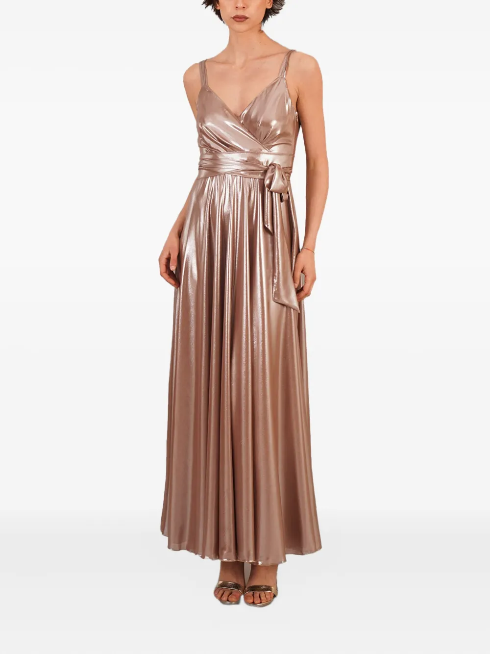 LE RJTANGE metallic wrap dress | Evening Dresses | Image 2
