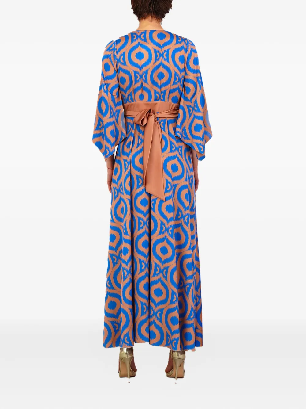 LE RJTANGE ikat-print belted maxi day dress | Day Dresses | Image 2