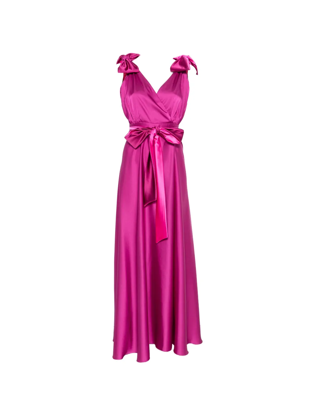 LE RJTANGE bow-detail maxi dress - Rosa
