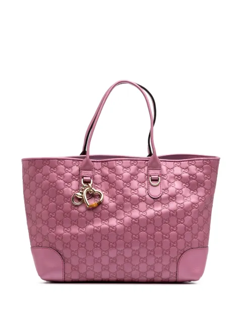 Gucci Pre-Owned 2016-2024 Metallic Guccissima Heart Bit tote bag