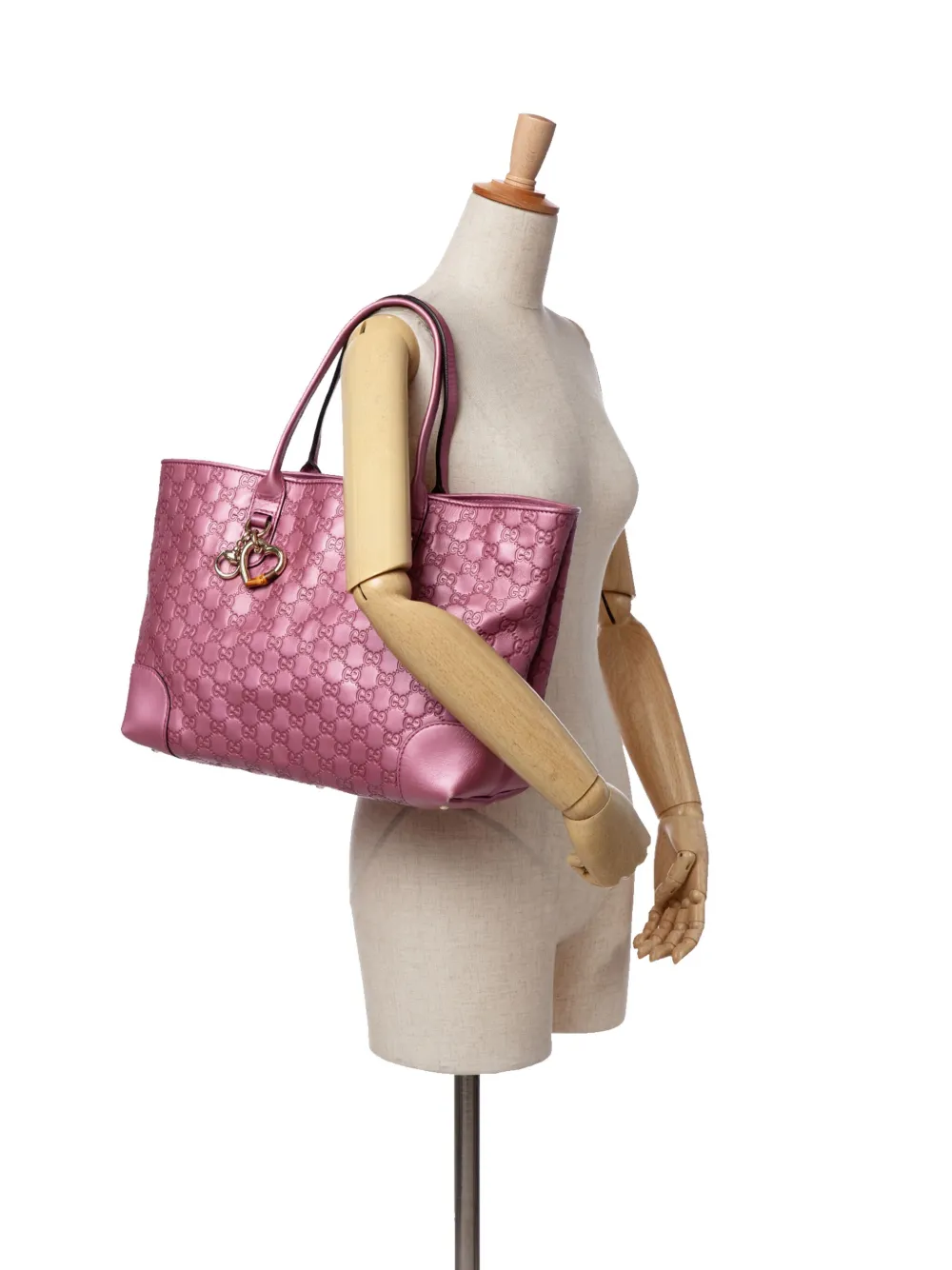 Gucci Pre-Owned 2016-2024 Metallic Guccissima Heart Bit tote bag | Pre-Owned | Image 2