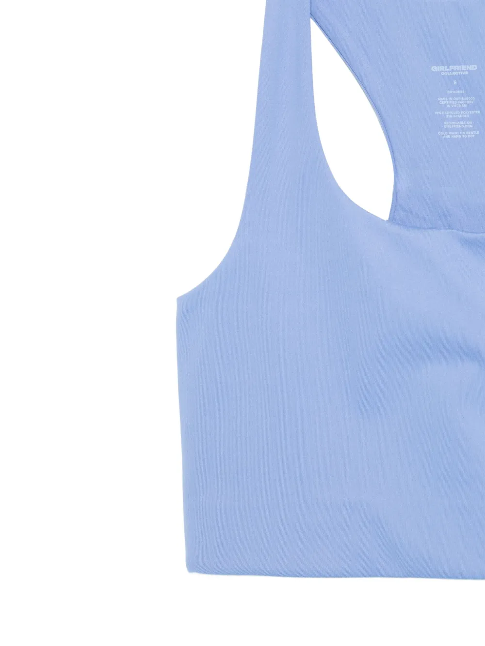 Girlfriend Collective Paloma racerback tanktop Blauw