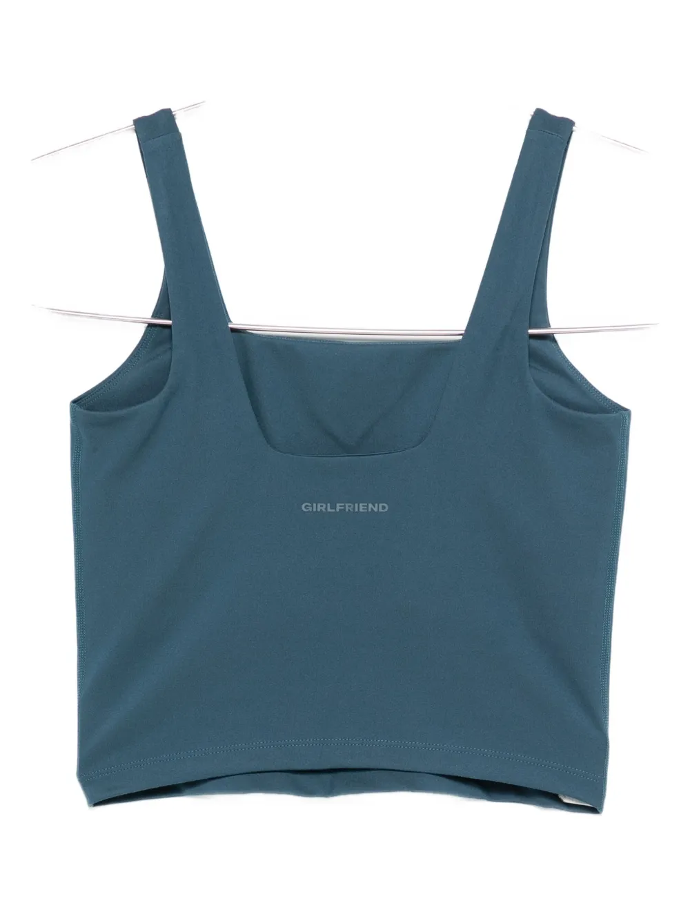 Girlfriend Collective Tommy square-neck tank top - Blauw