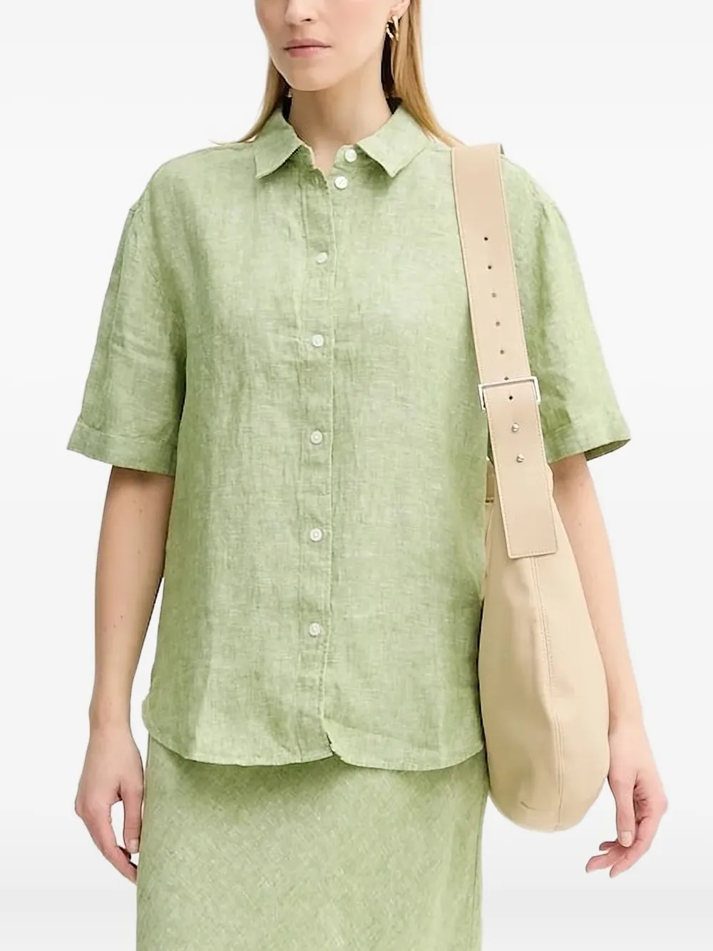 Samsoe & Samsoe Salarikar Short-sleeve Shirt In Green