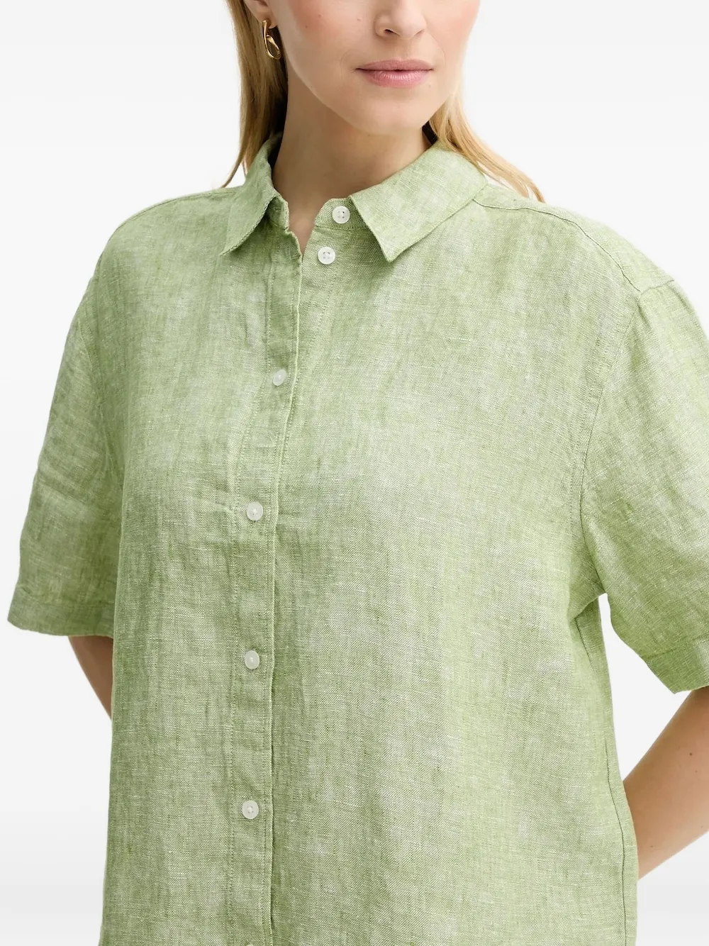 Samsoe & Samsoe Salarikar Short-sleeve Shirt In Green
