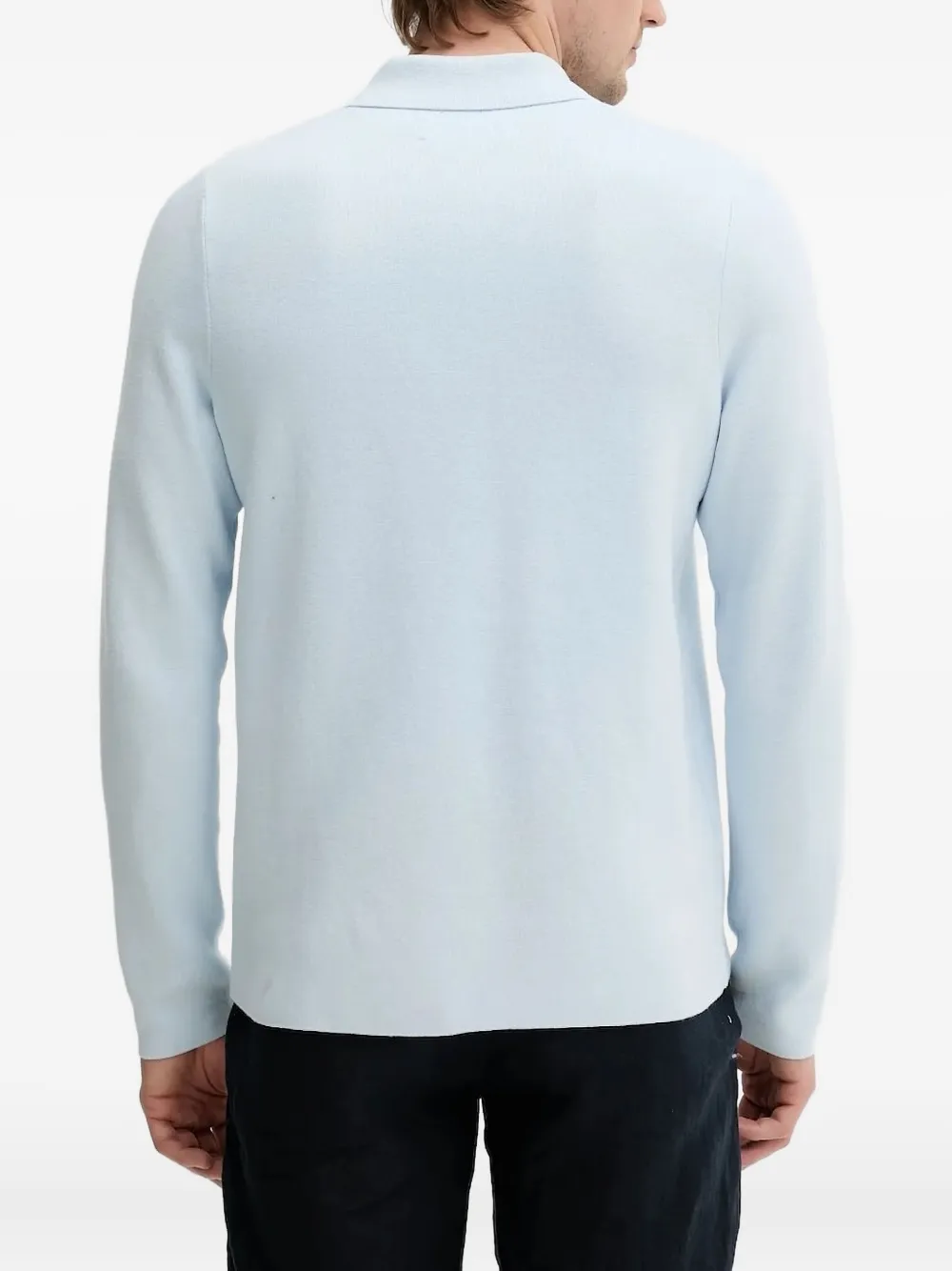 SAMSOE SAMSOE Poloshirt met rits - Blauw