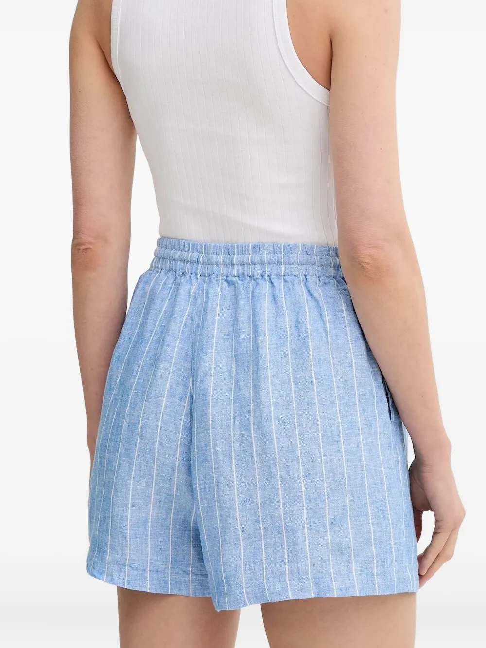SAMSOE SAMSOE Maren String pinstriped shorts - Blauw