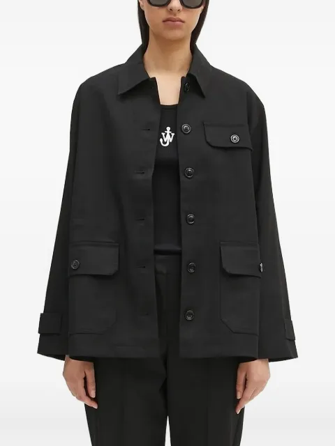 SAMSOE SAMSOE button-fastening flap-pocket jacket